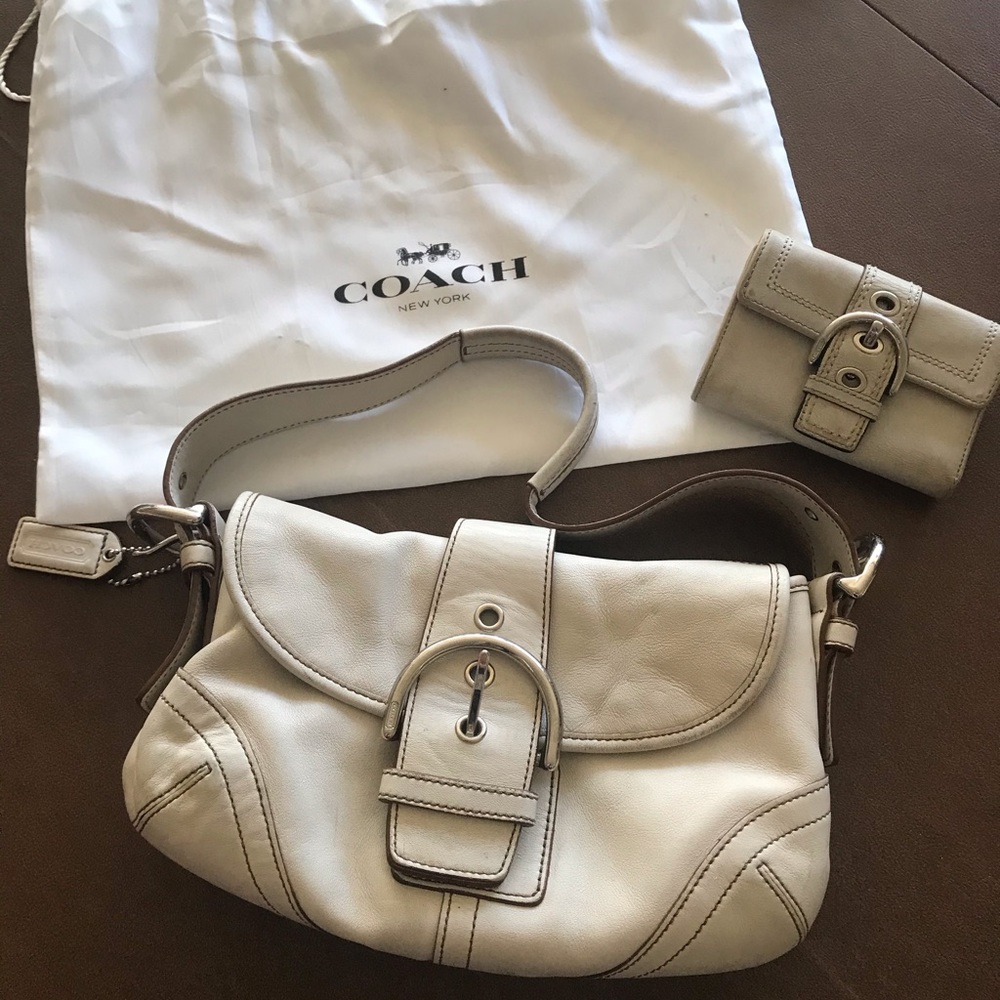 Coach purse and matching wallet